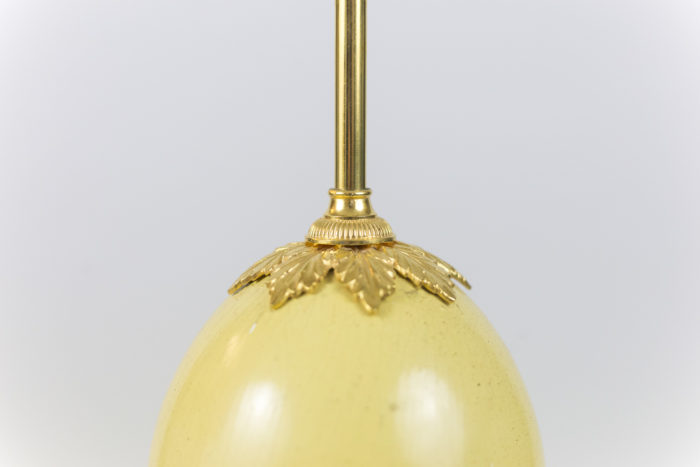 maison charles lampe oeuf d'autruche détail