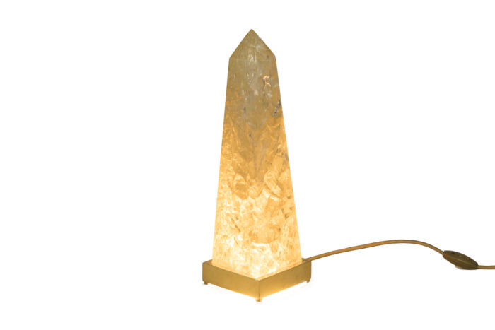 pierre giraudon obelisk lamp resin lightened