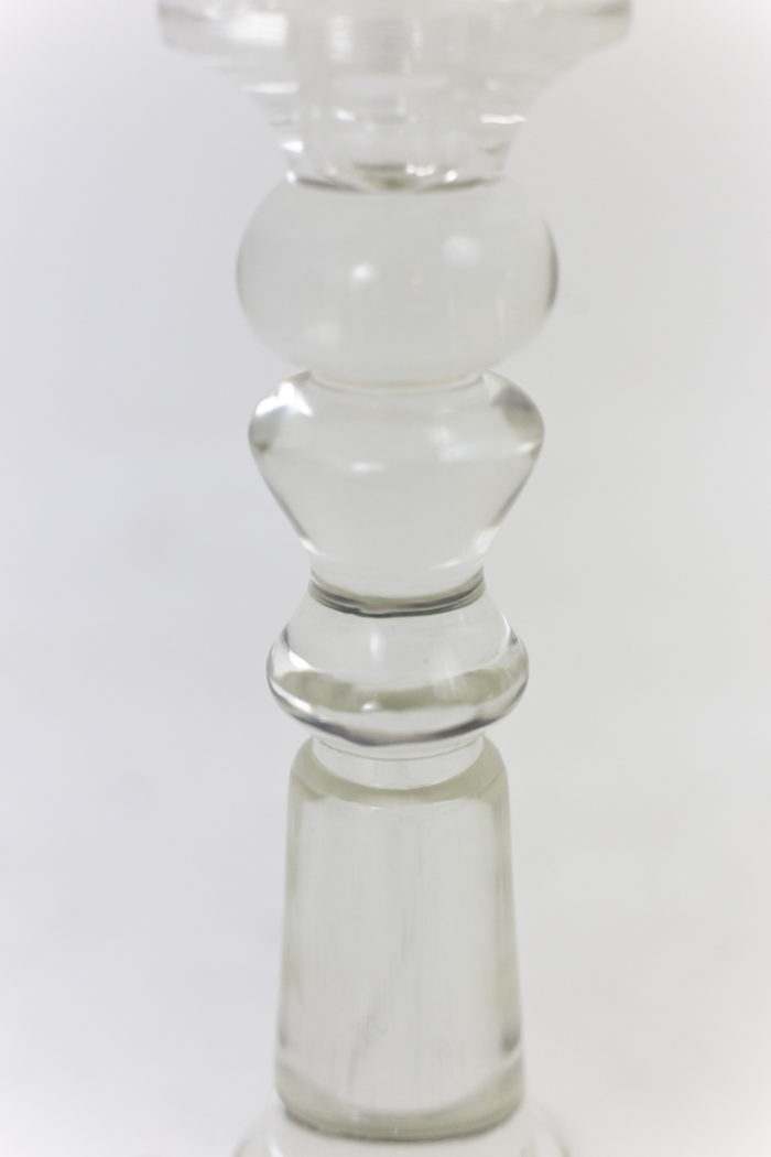 candleholders crystal shaft louis-philippe period