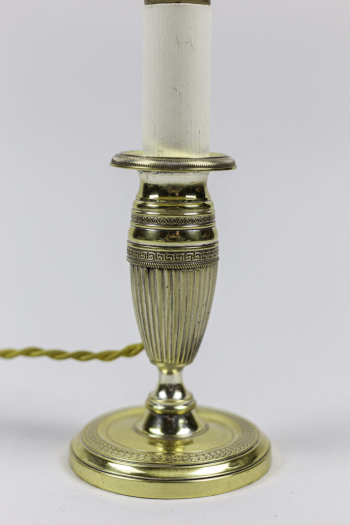 empire style candlesticks gilt metal