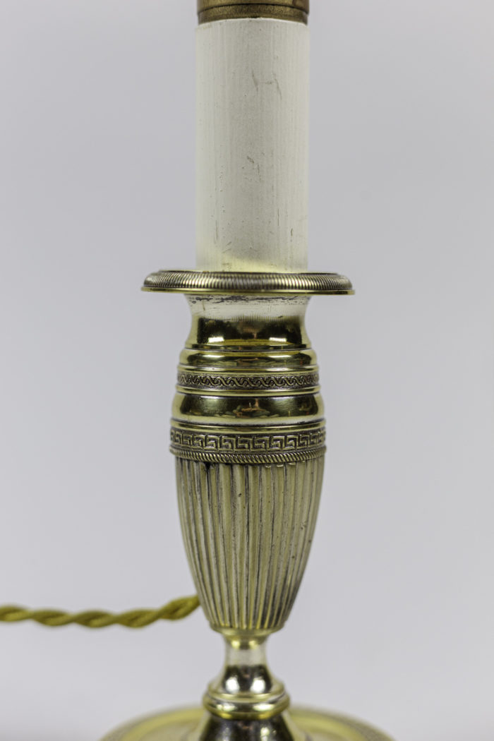 empire style candlesticks gilt metal shaft