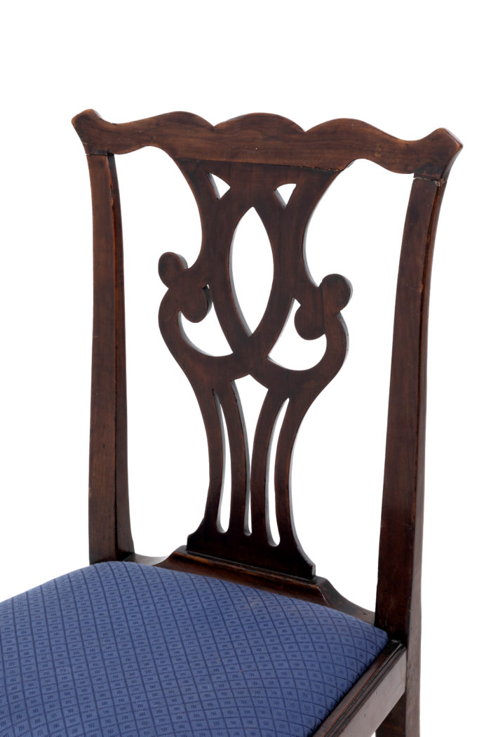chippendale chairs mahogany openwork back