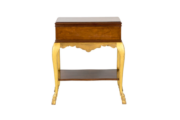 louis xv style bedside tables mahogany gilt wood lacquer back