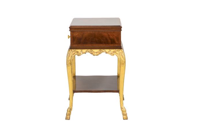 louis xv style bedside tables mahogany gilt wood lacquer side 2