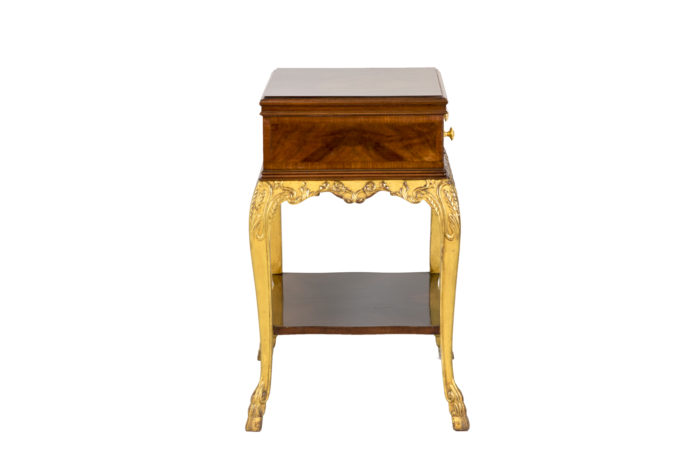 louis xv style bedside tables mahogany gilt wood lacquer side
