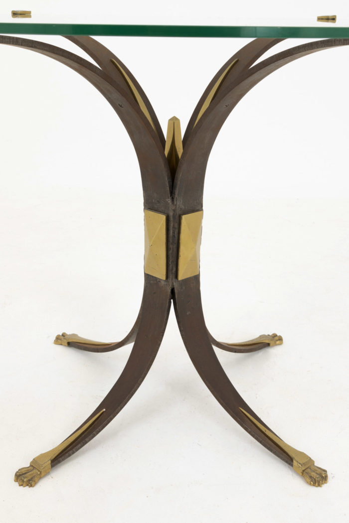 stand patinated metal gilt bronze legs
