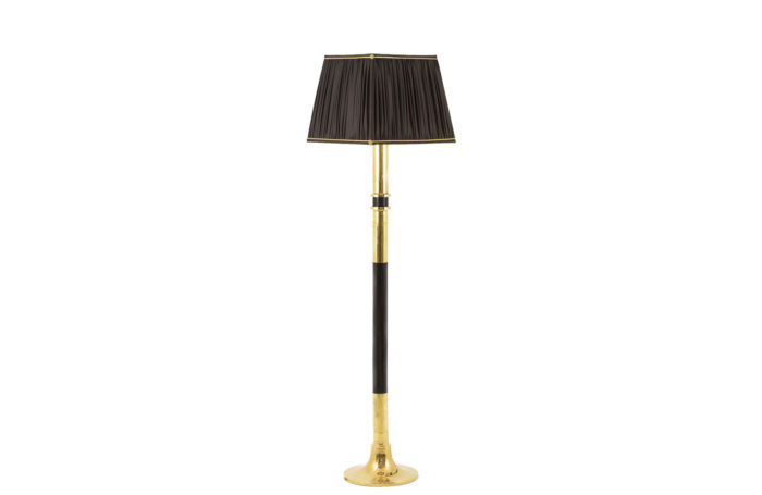 floor lamp wood gilt brass