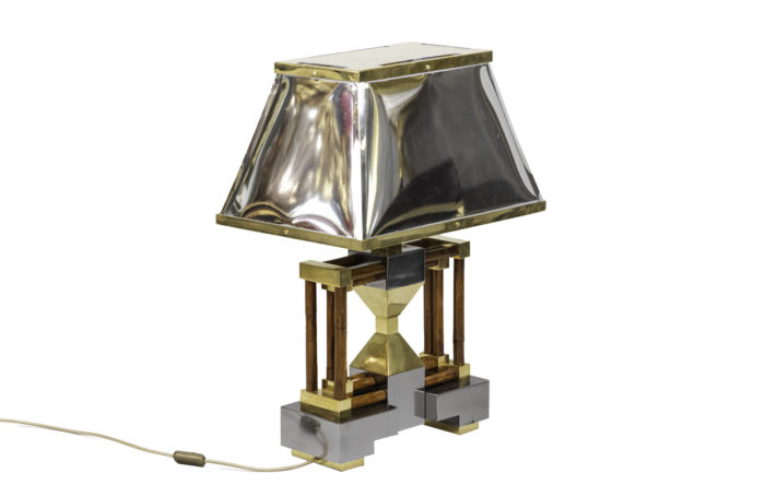 lamp bamboo brass gilt silvered