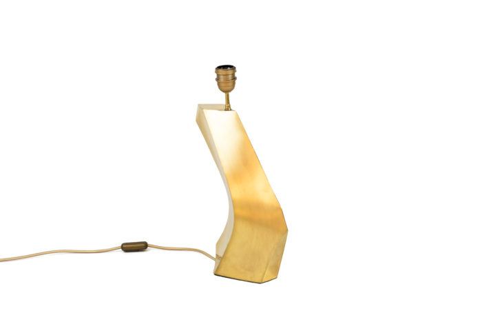 boomerang lamp gilt brass