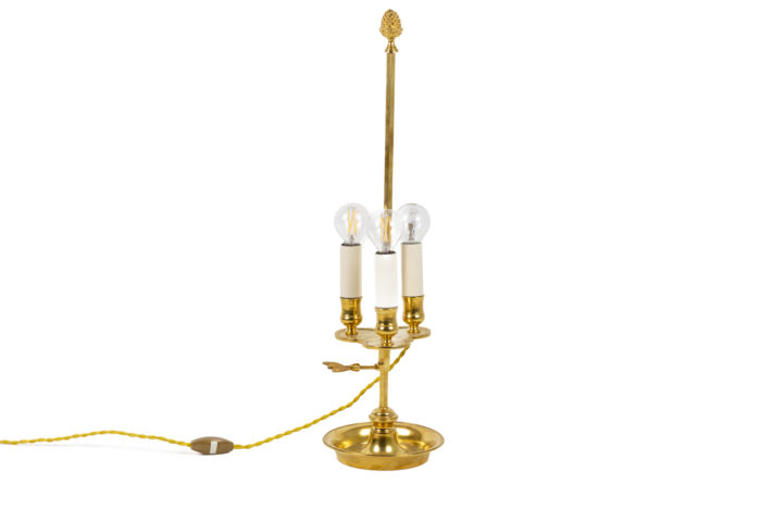 louis xvi style bouillotte lamp gilt bronze