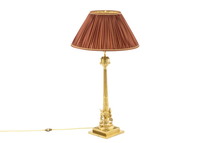 lampe style empire bronze doré