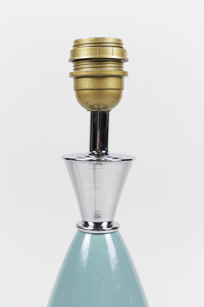 lamps blue porcelain silvered brass cone