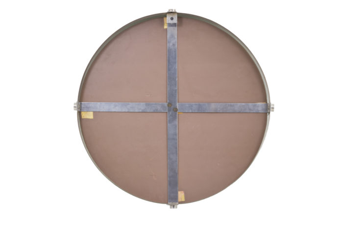 round mirror stainless steel back