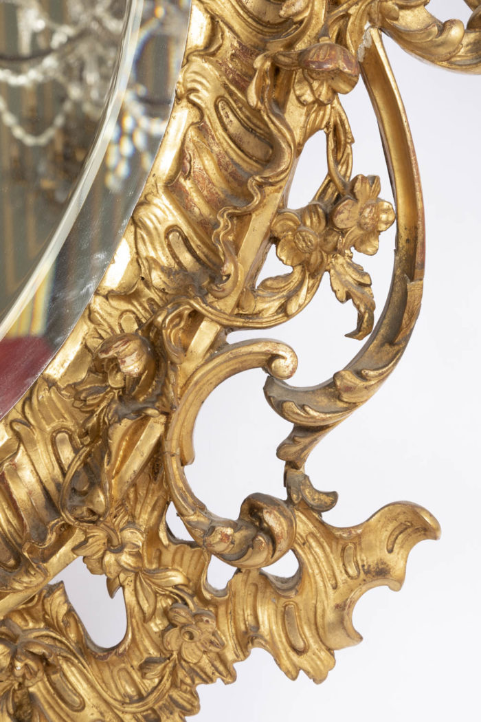 louis xv style mirror acanthus leaves