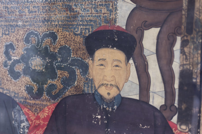 silk painting chinese dignitaries