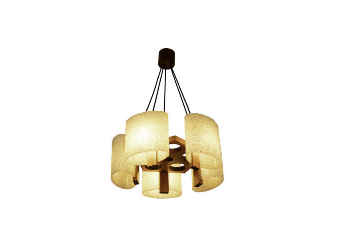 chandelier granite resin wood