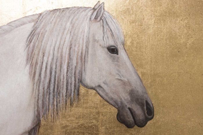 canvas horse head