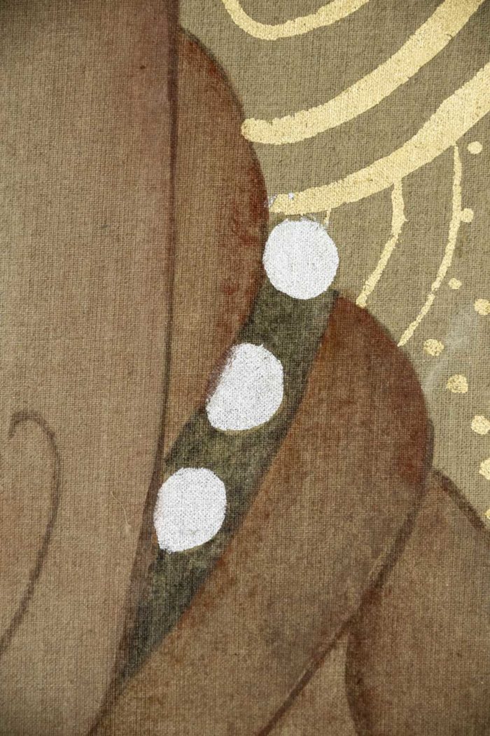 canvas art deco woman detail