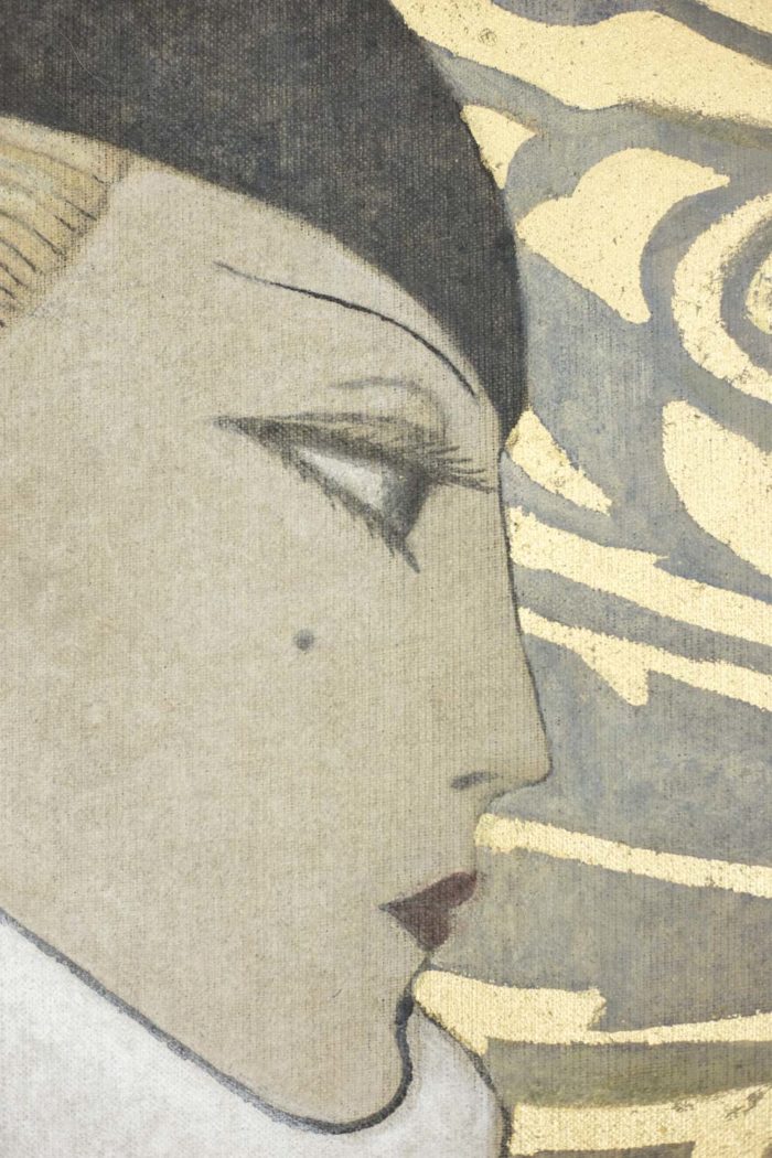 canvas art deco woman face