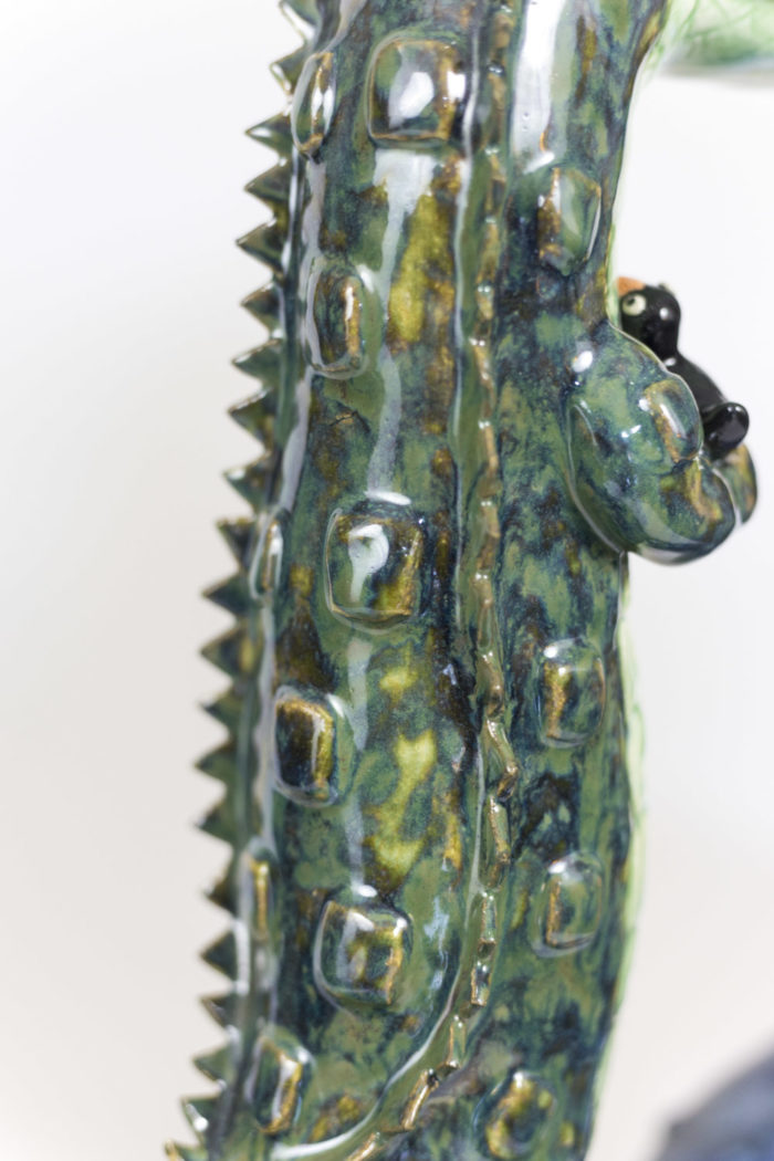 valérie courtet sculpture crocodile skin