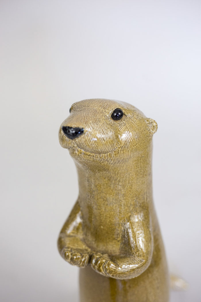 valérie courtet sculpture otter head