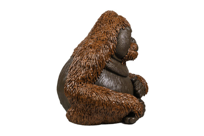 valérie courtet sculpture orangutan side
