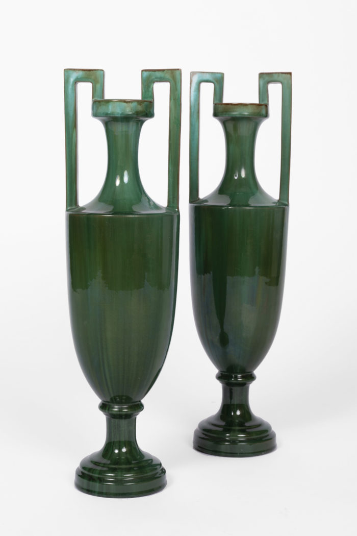 amphora vases green earthenware