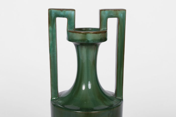 amphora vases green earthenware handles