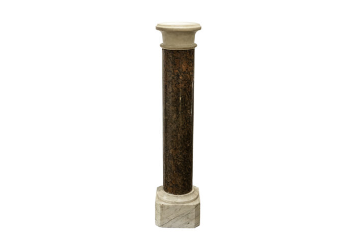 column marble red brocatelle white marble