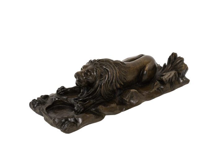 inkwell walnut lion