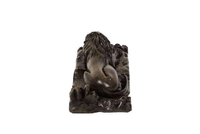 inkwell walnut lion back