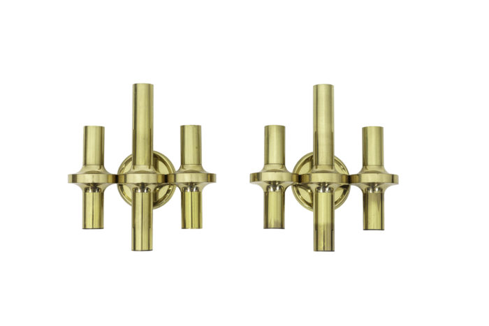 gaetano sciolari wall sconces gilt brass