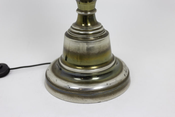 horse floor lamp silvered bronze base