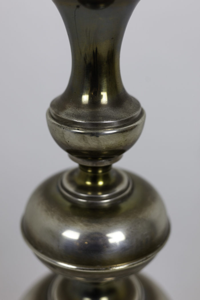 horse floor lamp silvered bronze detail