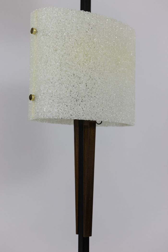 floor lamp granite resin wood lacquered metal