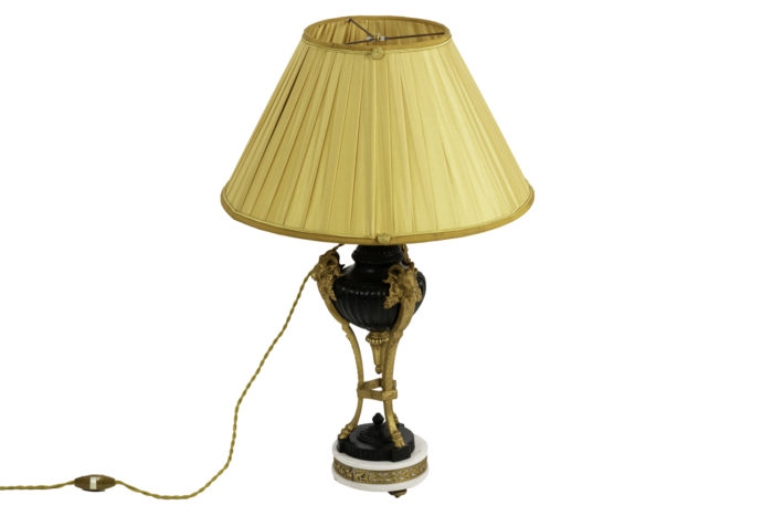 empire style lamp two patinas bronze