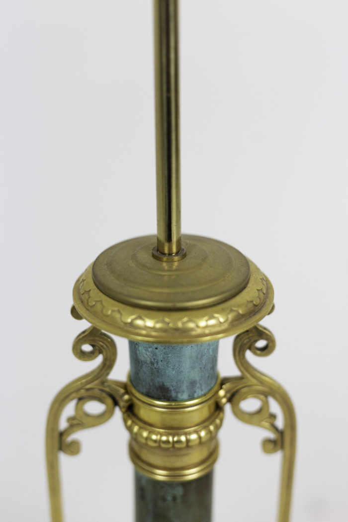 lamps green patinated gilt brass mount