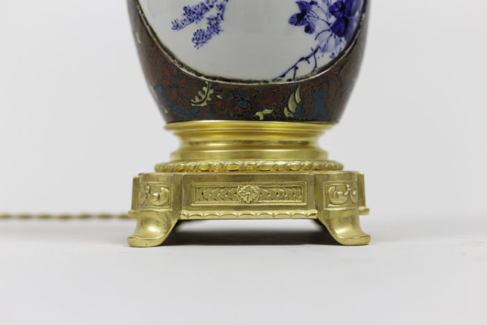 lamps japanese porcelaine gilt bronze base