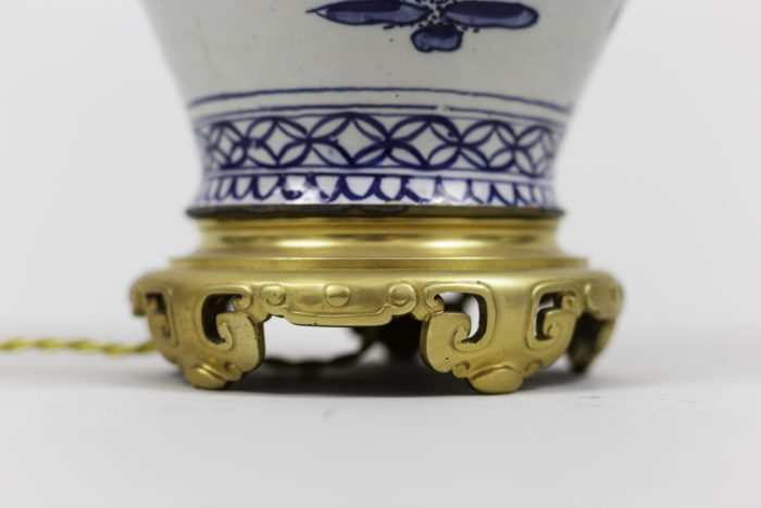 lampes porcelaine japonaise bronze doré base