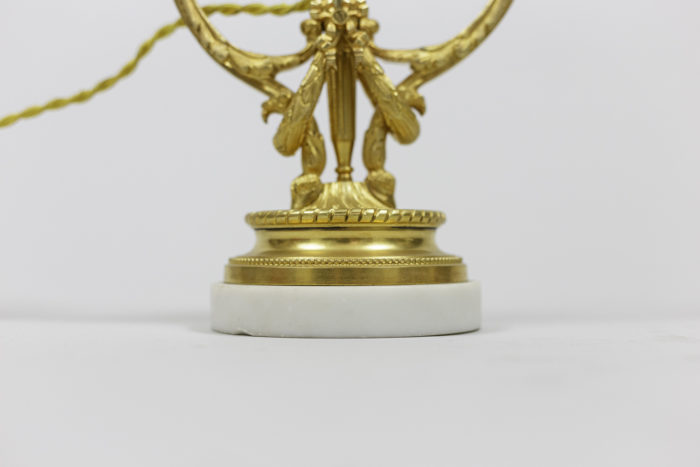 lampes style louis xvi bronze doré base