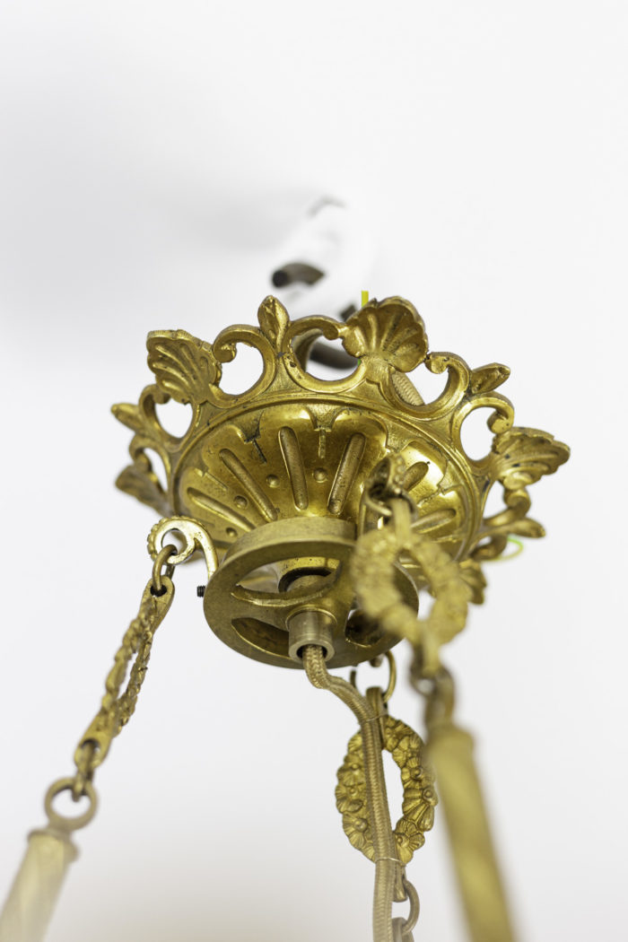 restauration style chandelier gilt bronze hide hook