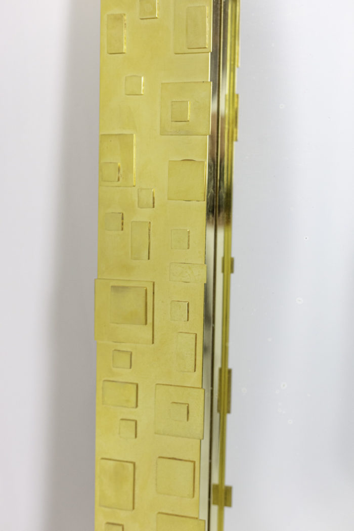 miroir laiton doré décor géométrique side