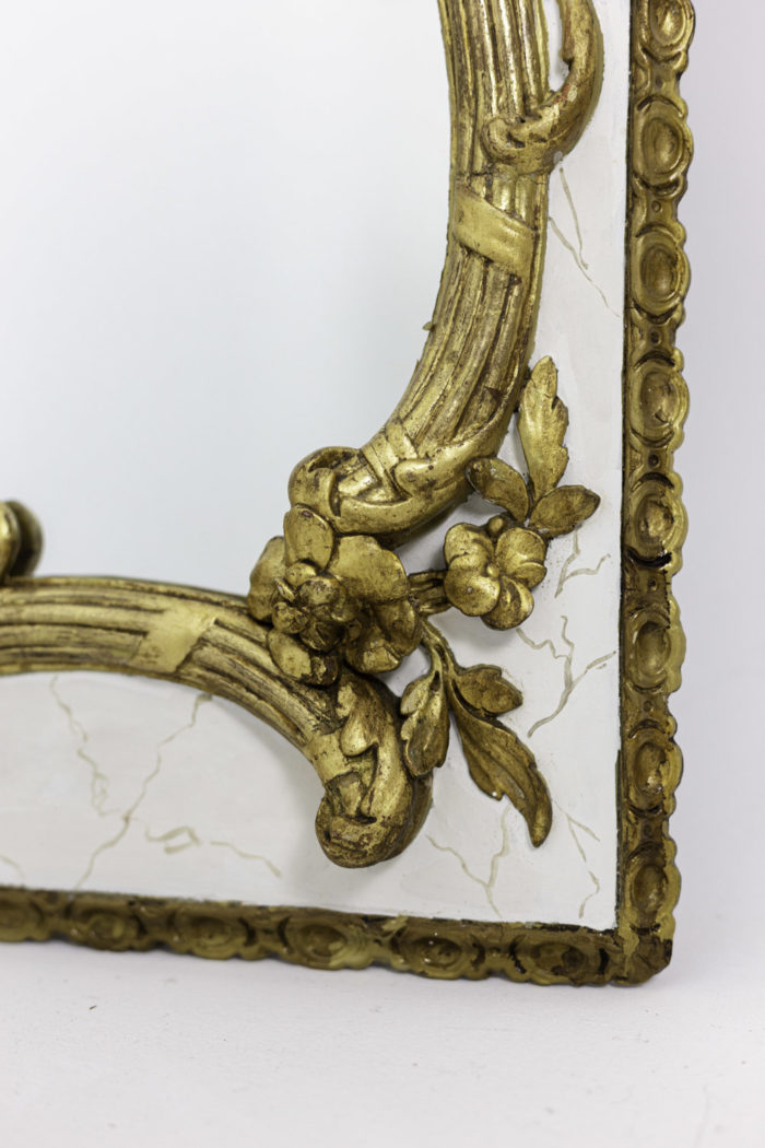 miroir style louis xv fleurs