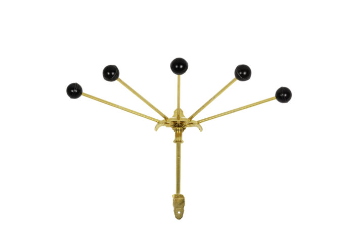 retractable coat-hanger gilt brass