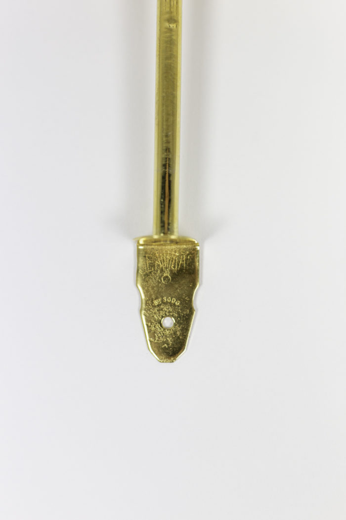 retractable coat-hanger gilt brass end