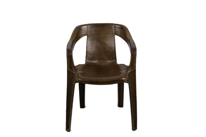 sol&luna fauteuil cuir marron front