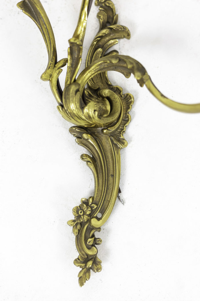 appliques style louis xv bronze doré agrafe