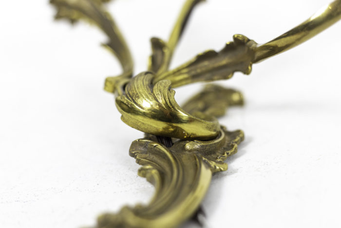 louis xv style wall sconces gilt bronze detail