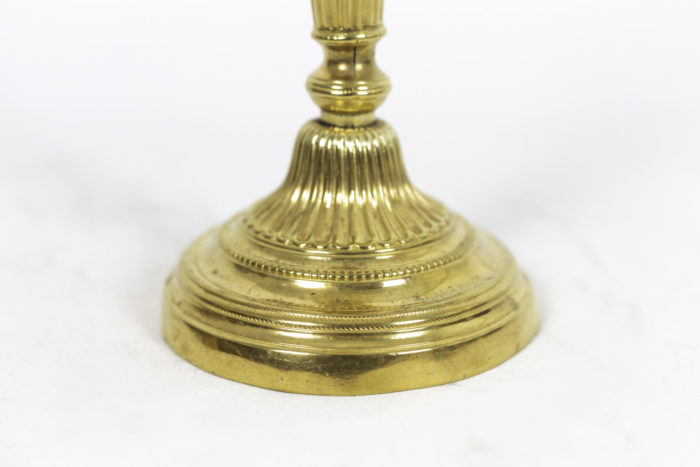 bougeoirs style louis xvi bronze doré base