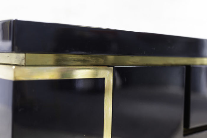 jean-claude mahey sideboard black lacquer gilt brass detail